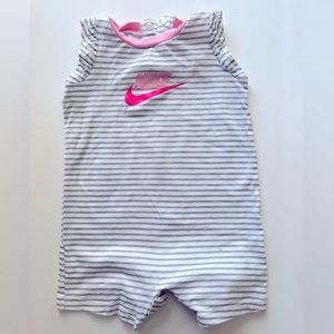 Baby girl Nike romper shorts. Size 6m